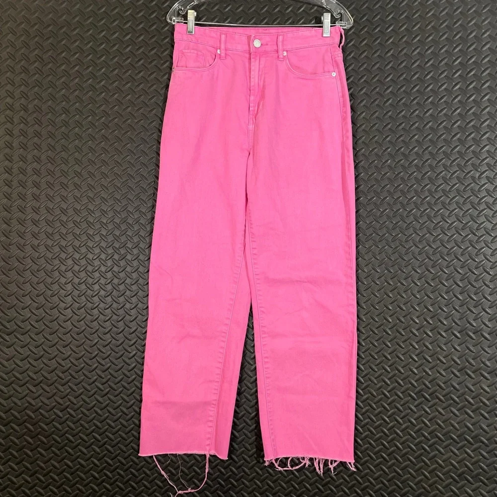 BLANKNYC The Baxter Pink Flare Wide Leg High Rise Denim Jeans‎ Women's Size 27